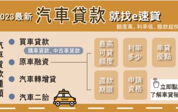 2023汽車貸款推薦！車貸利率多少？可貸額度最高200%！